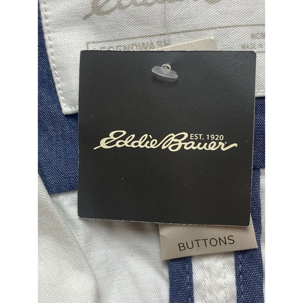 Eddie Bauer Jacket Womens 10 Small White Legend Wash Stretch Buttons Spandex NWT - Picture 4 of 15